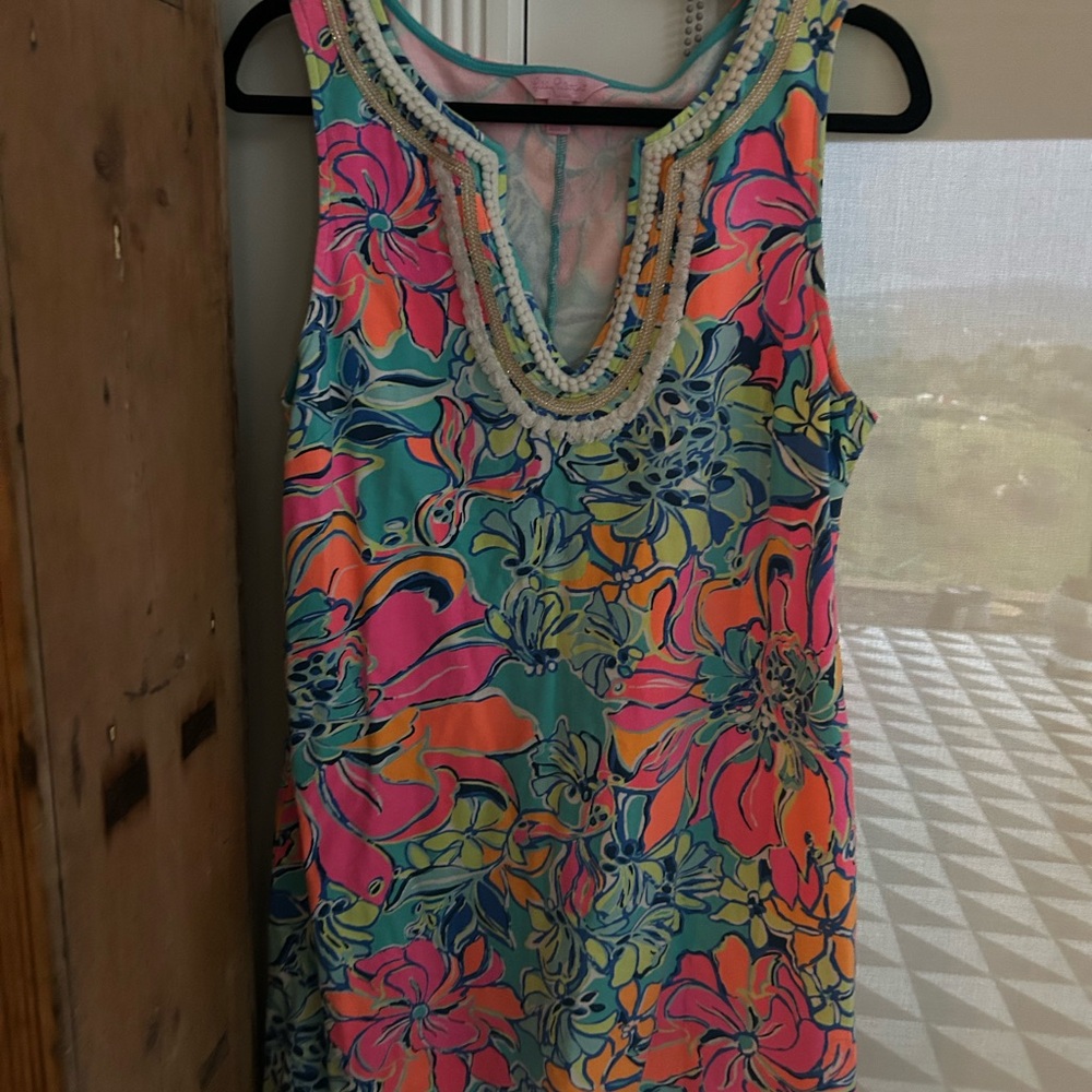 Vibrant Floral Lilly Pulitzer Sleeveless Dress